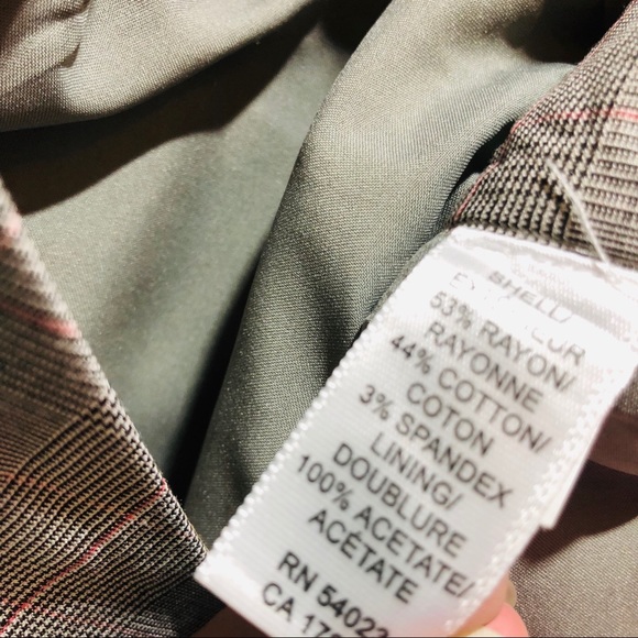 Banana Republic Harrison pinstripe plaid pant sz6 - Picture 7 of 8